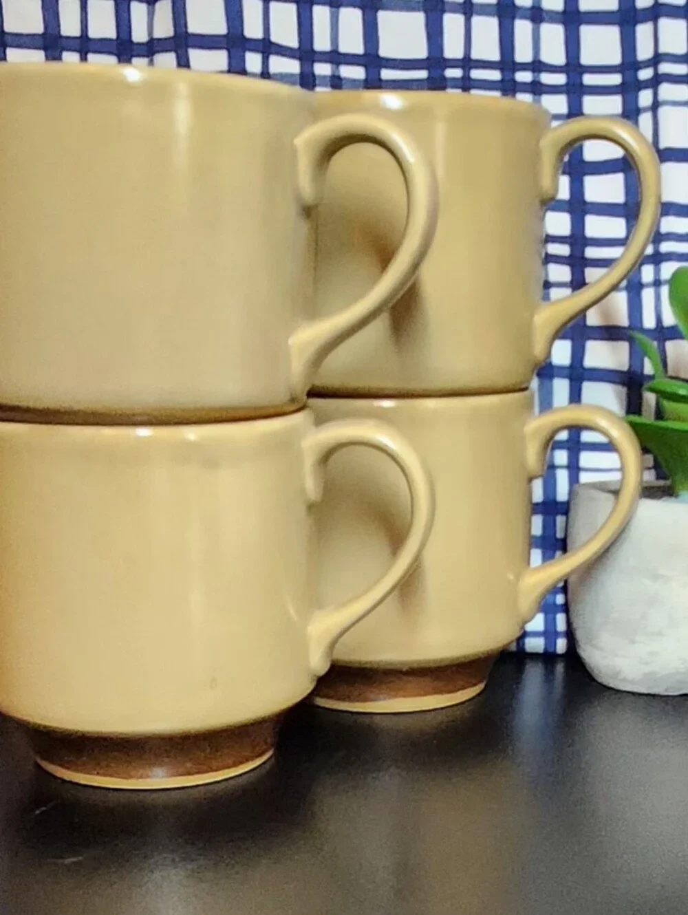 Hearthside Japan Dogwood Coffee Cup Stonewear Set Of 4